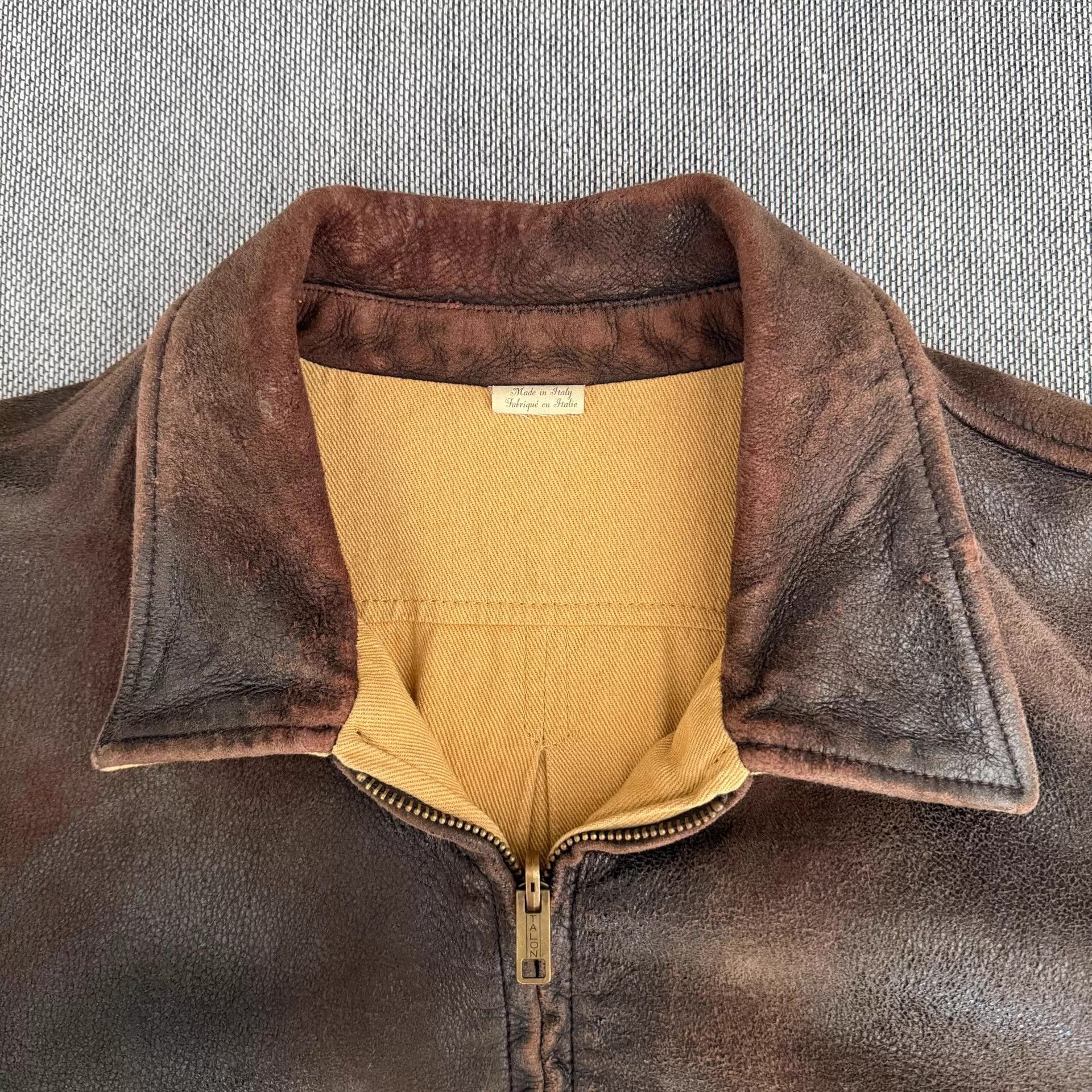Levi's LVC 1940s Italian Lambskin Deep Brown Reversible XL Jacket Size US XL / EU 56 / 4 - 4 Thumbnail