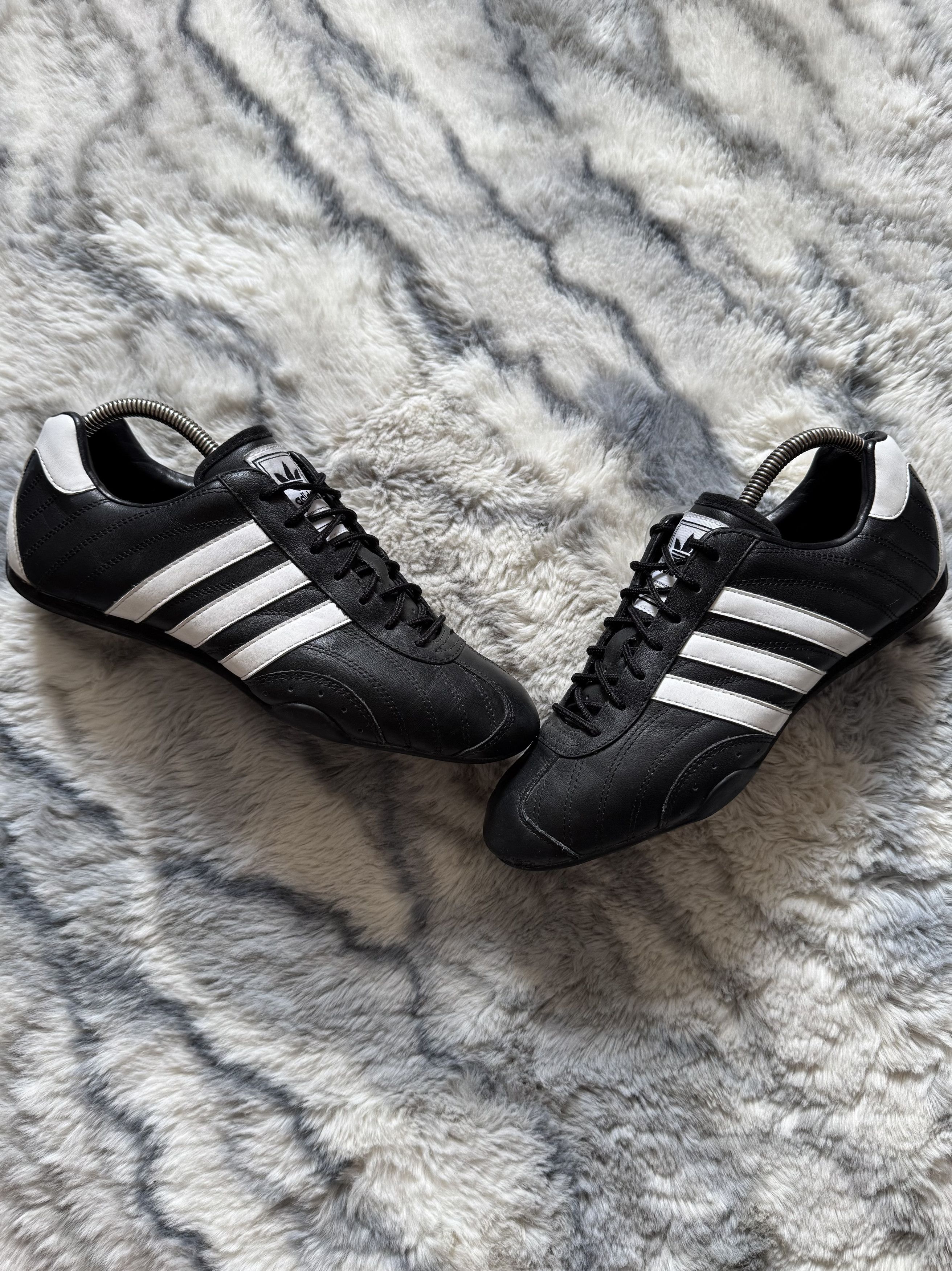 Vintage Adidas Goodyear Style Racing Leather Sneakers