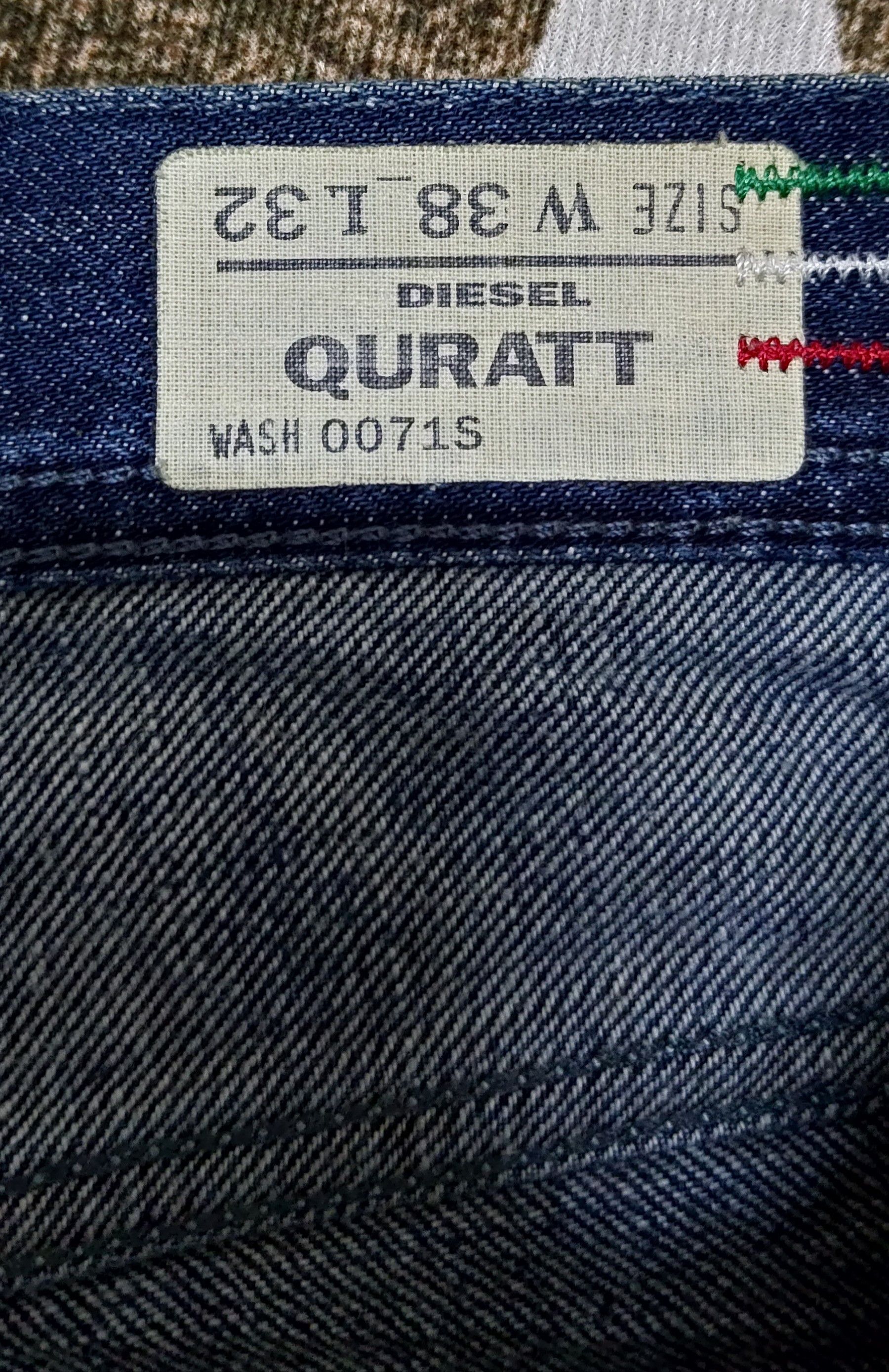 Diesel Vintage Denim Division Diesel Industry QURATT Jeans Size US 38 / EU 54 - 12 Thumbnail
