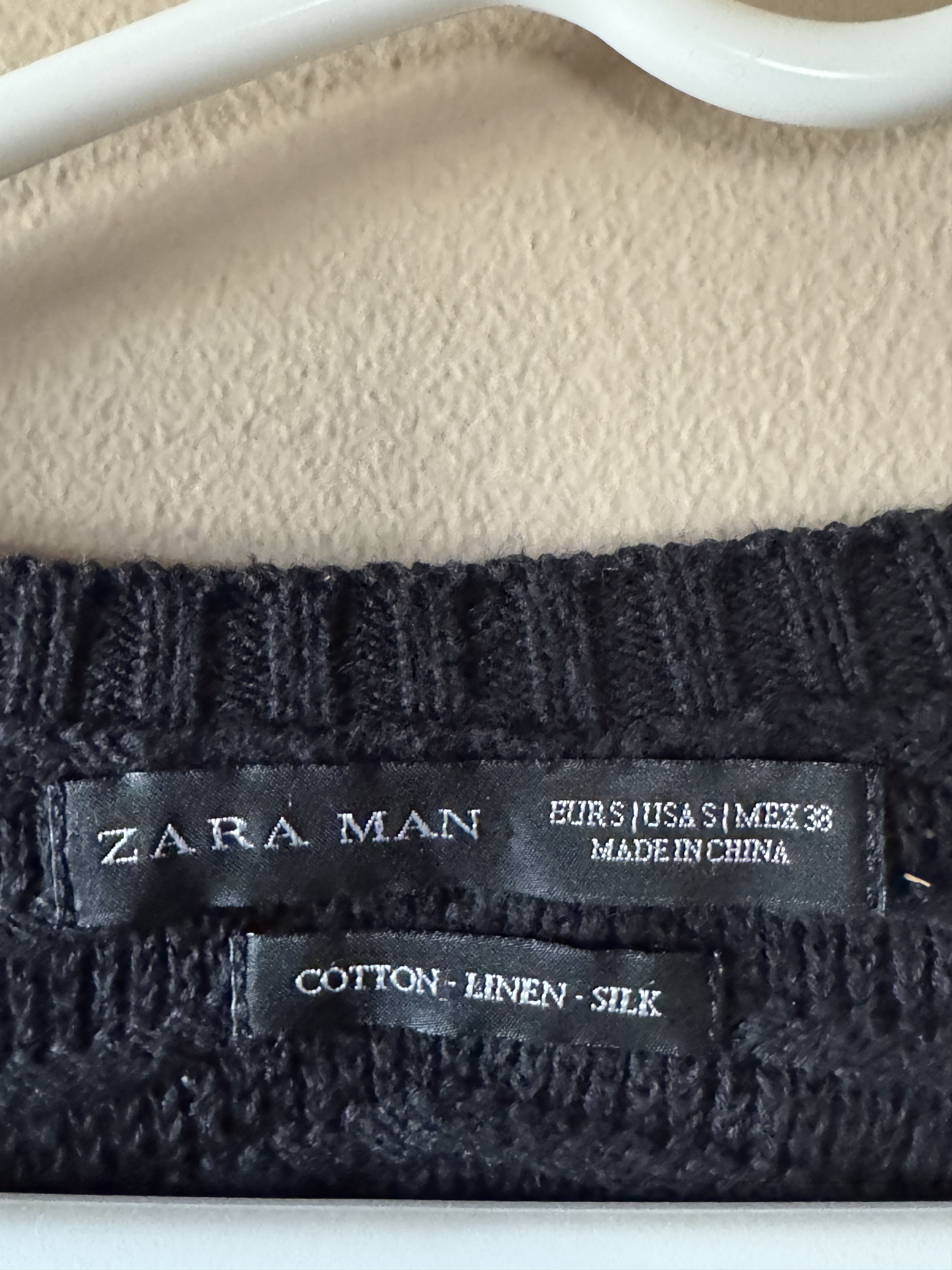 Zara Deep V Neck silk linen cotton sweater Size US S / EU 44-46 / 1 - 4 Thumbnail