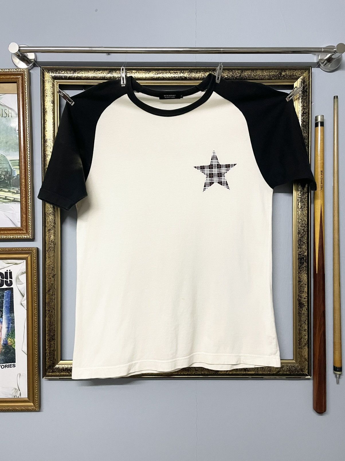 Burberry Vintage Designer Burberry Black Label Rockstar Faded Tshirt Size US S / EU 44-46 / 1 - 1 Thumbnail
