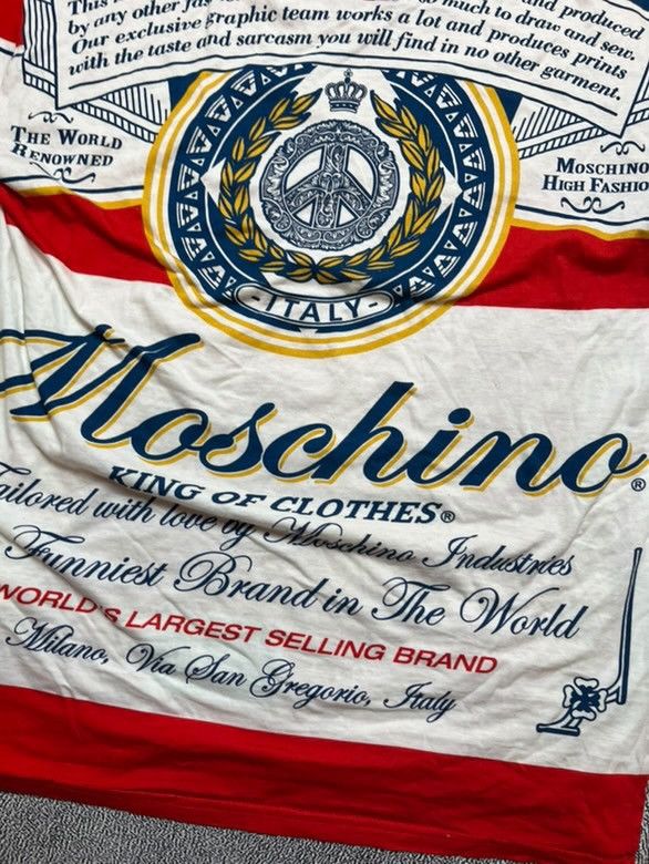 Moschino Moschino T - Shirt Budweiser Size US L / EU 52-54 / 3 - 3 Thumbnail