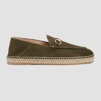 Gucci oc11z0226 Women's Espadrilles With Horsebit in Dark Green Size US 8 / IT 38 - 2 Thumbnail