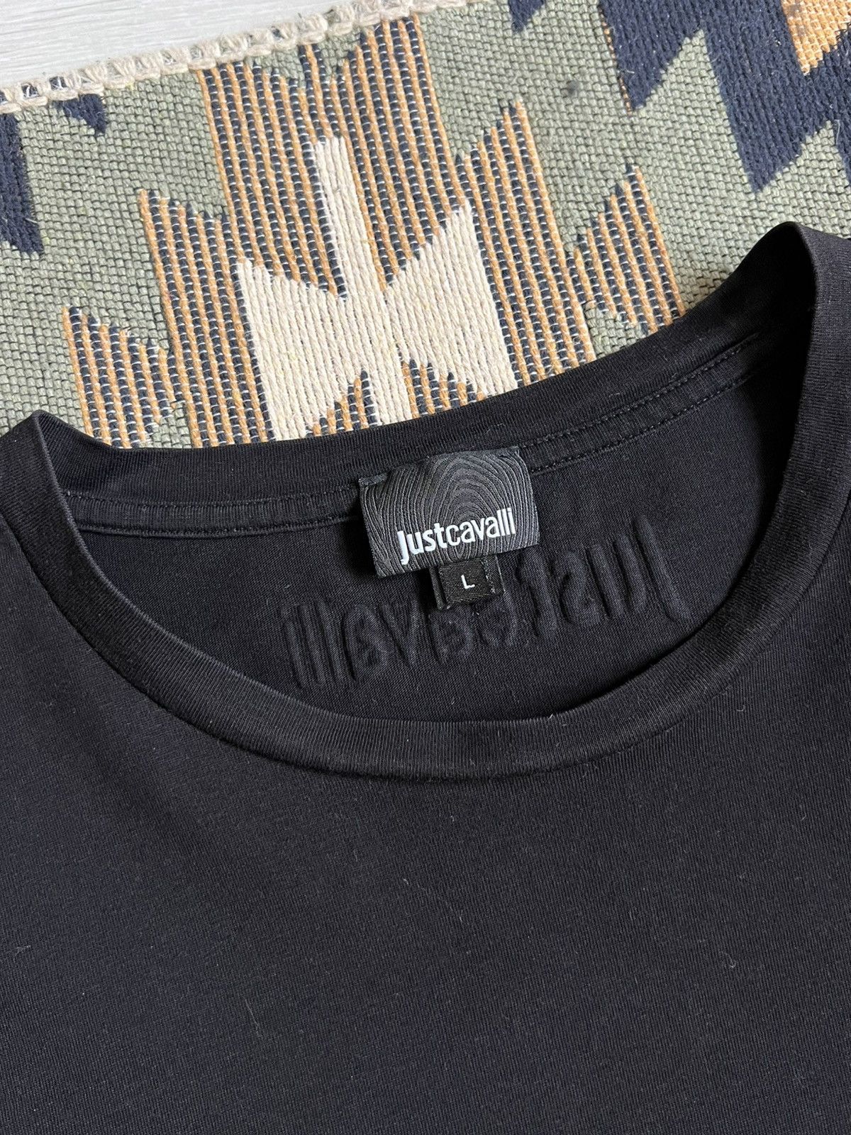 Just Cavalli Just Cavalli Vintage Graphic Big Logo T-shirt Size US L / EU 52-54 / 3 - 5 Thumbnail