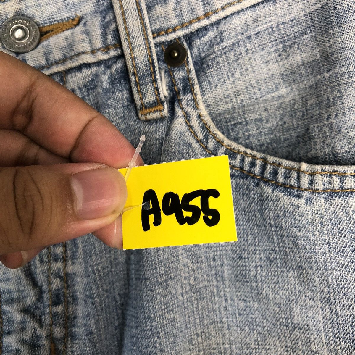 Japanese Brand Uniqlo japan vintage faded Blue Denim Pants #A955 Size US 30 / EU 46 - 10 Thumbnail