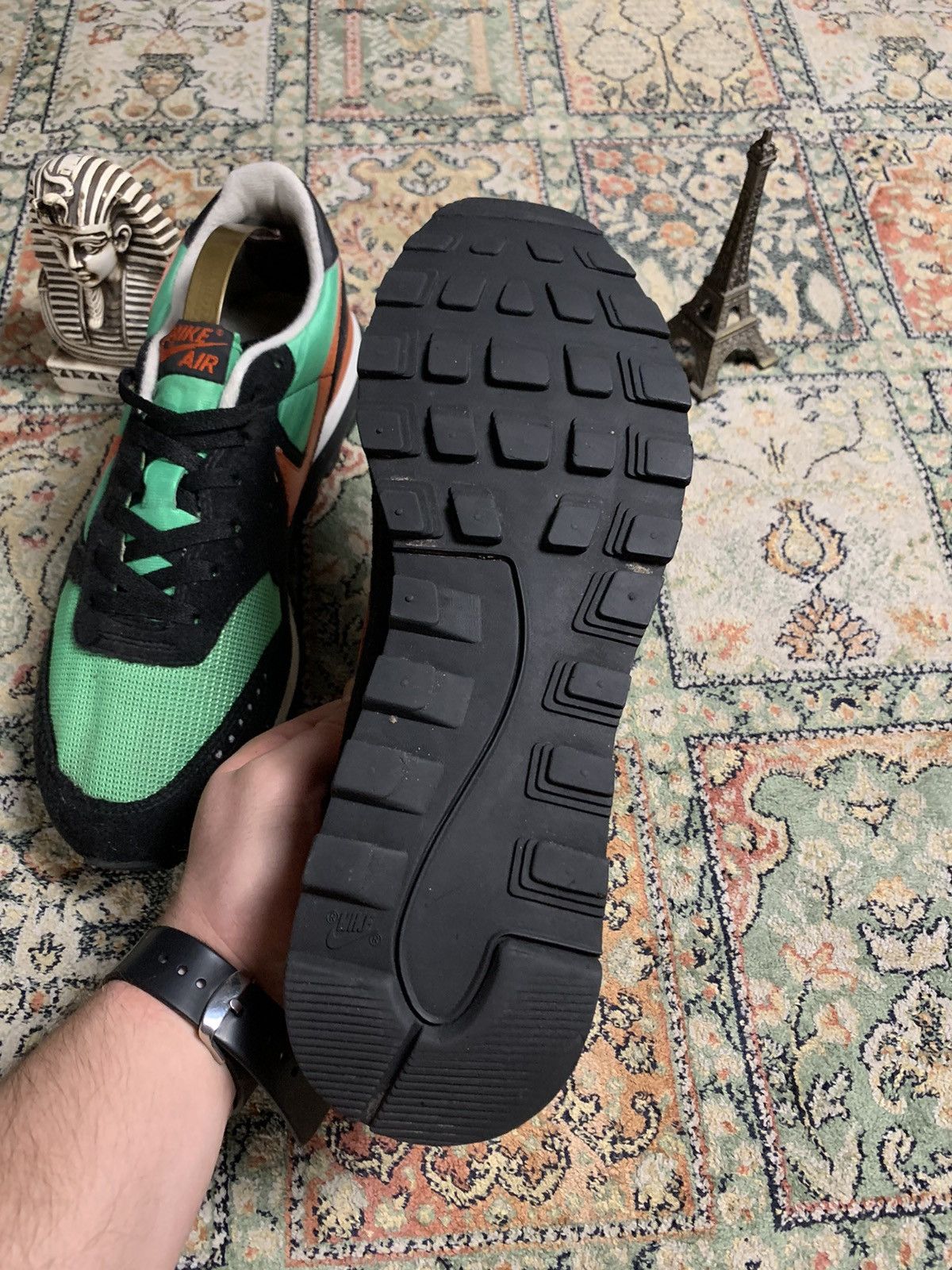 Nike × Vintage Vintage Nike Vector Greenspark College orange/black 11 Size US 11 / EU 44 - 10 Thumbnail