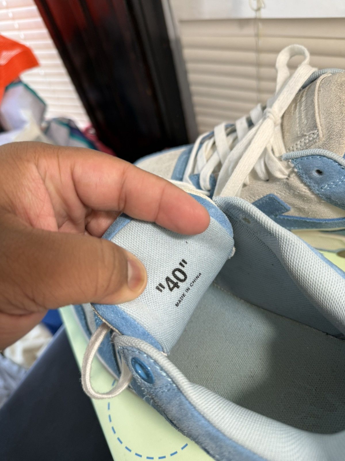 Off-White Out of Office Light Blue Size 40/ 7 US
