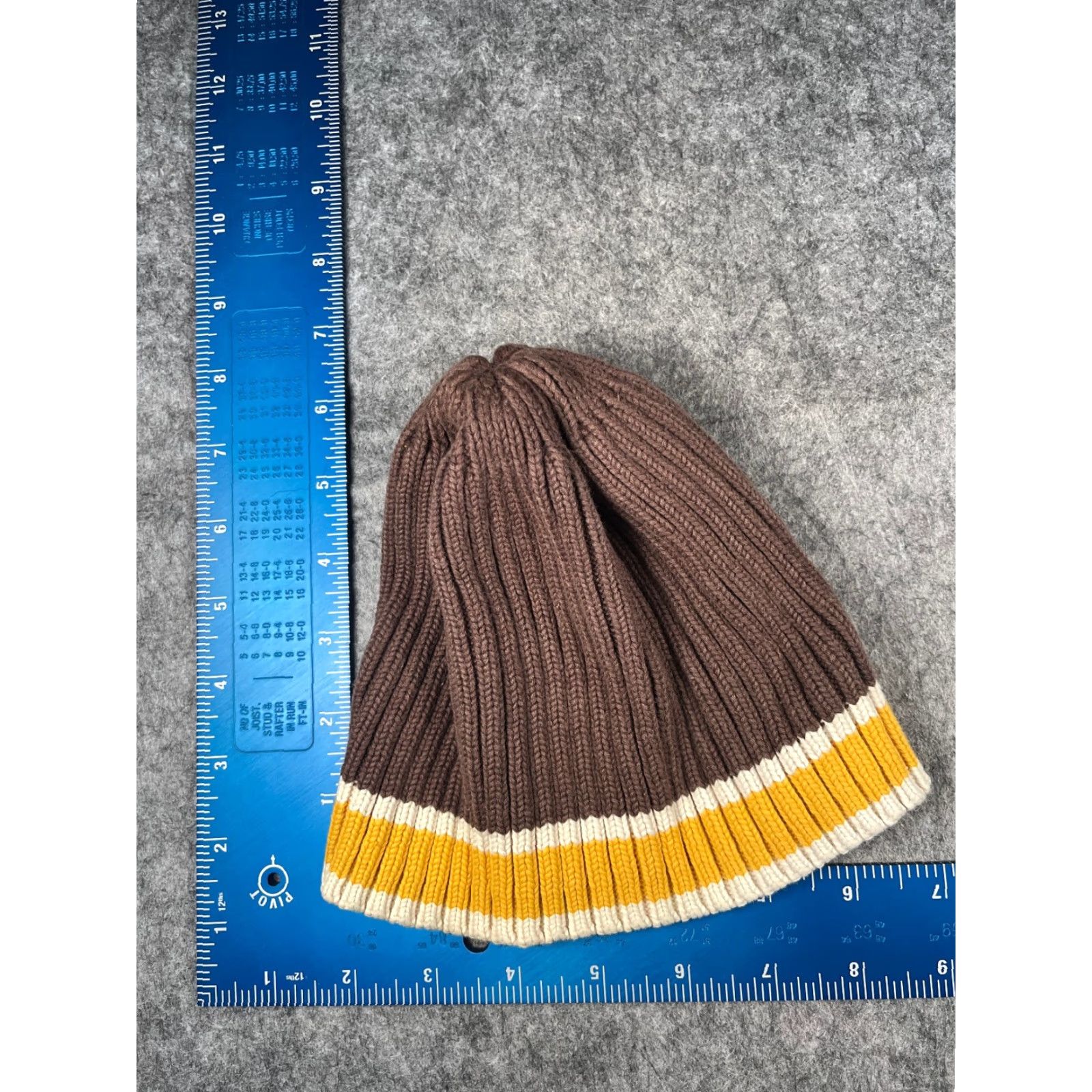 American Eagle Outfitters American Eagle Outfitters Beanie Hat Adult One Size Brown Cotton Knit Size ONE SIZE - 3 Thumbnail