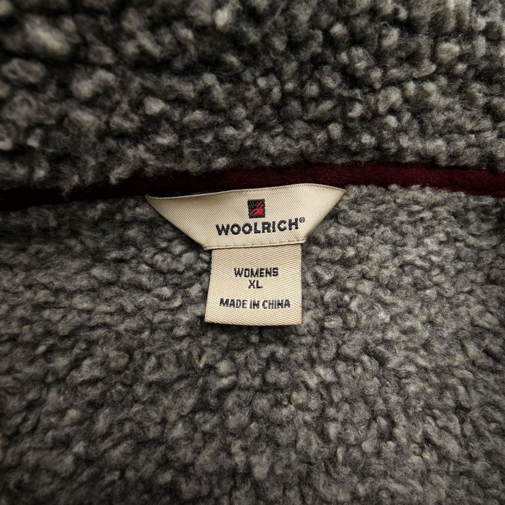 Vintage Woolrich Vest Womens XL Red Full Zip Lined Fleece Southwestern Outdoor Woolrich Size XL / US 12-14 / IT 48-50 - 3 Thumbnail