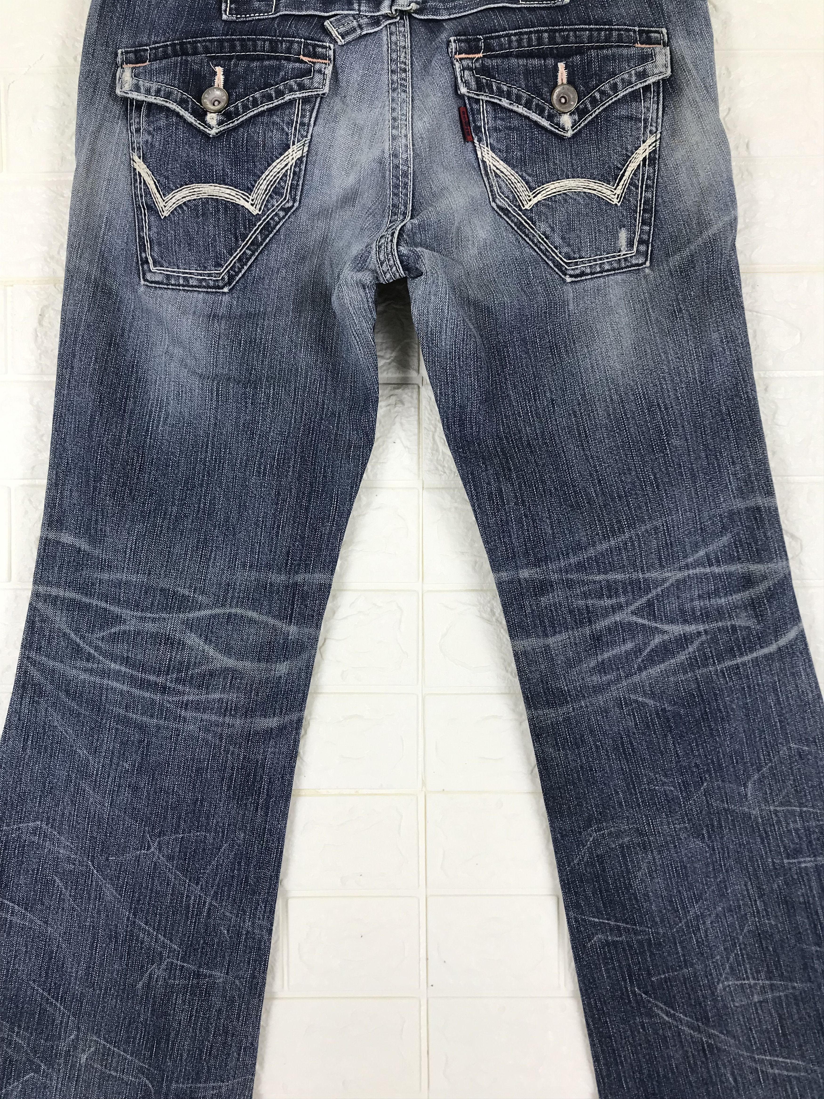 Edwin Vintage Edwin 503 Buckle Back Flare Jeans Size US 31 - 3 Thumbnail