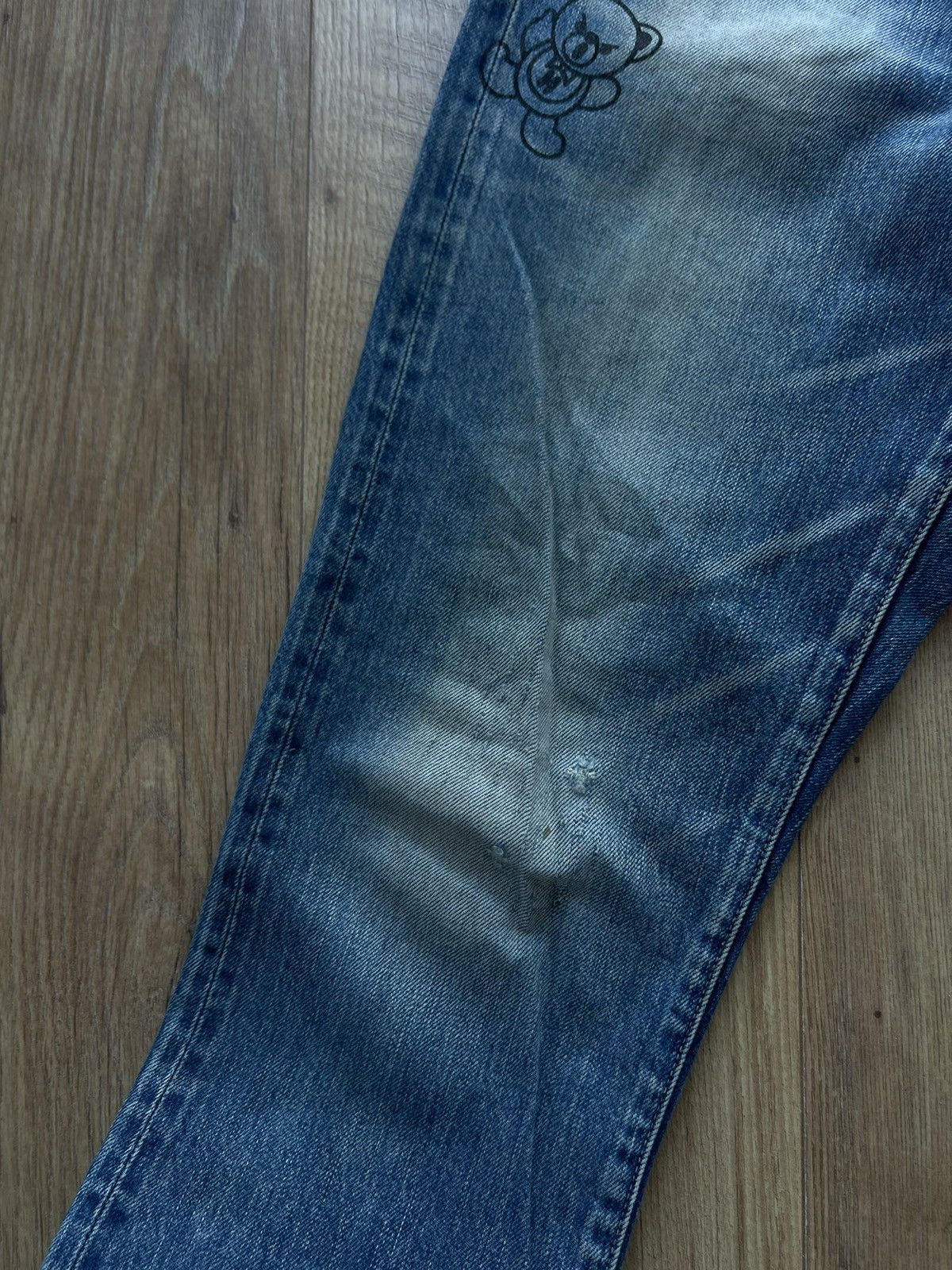 HYSTERIC GLAMOUR KINKY TEDDY BEAR SELVEDGE JEANS Y2K RARE