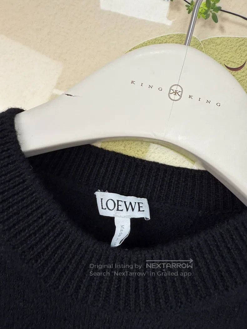 Loewe Loewe Wool Jacquard Crewneck Knit Sweater Size S / US 4 / IT 40 - 4 Thumbnail