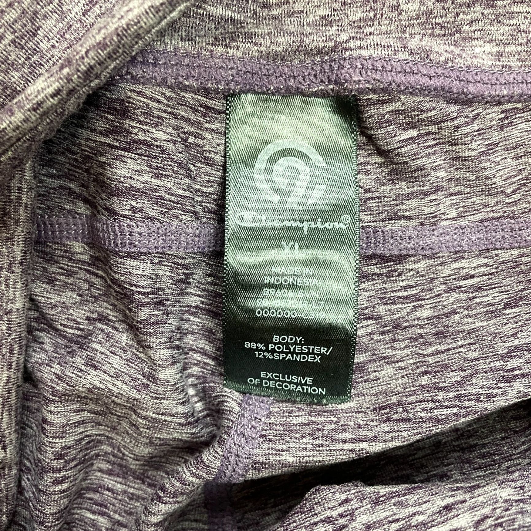 Champion Champion C9 Active Yoga Pants Women's XL Purple Cropped Leg Style Straight Inseam 20 in 30 in Waist 30 in Gym Yoga Running Size 40" / US 18 - 6 Thumbnail