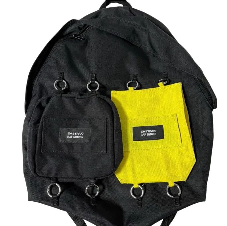 Raf Simons Raf simons Silver-ringed cloth-patched schoolbag Size ONE SIZE - 1 Thumbnail