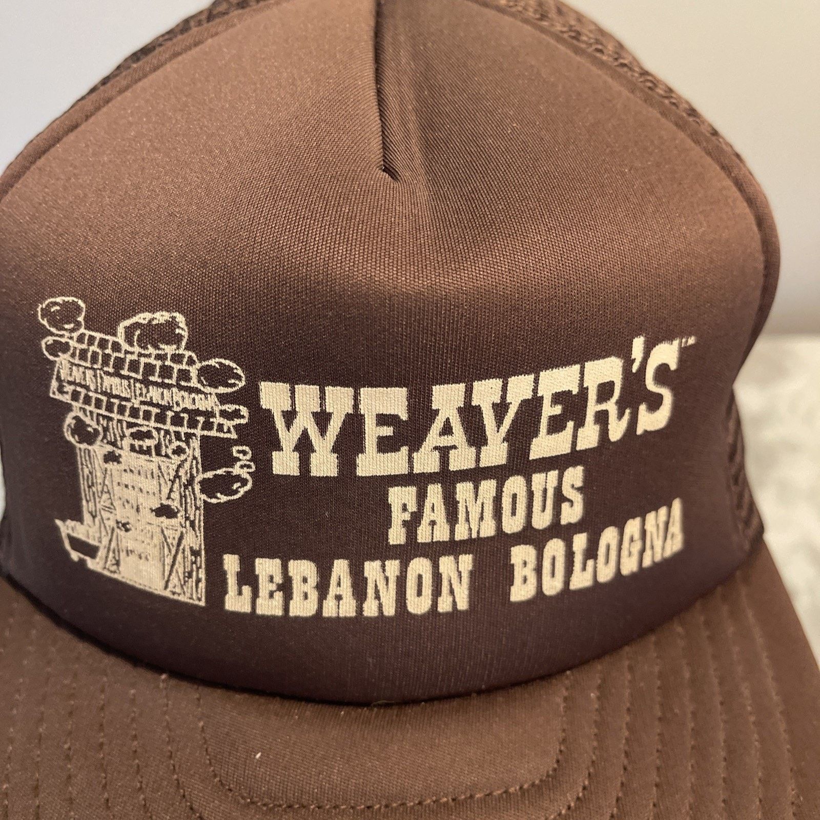 Vintage Vtg Lebanon Bologna Snapback Weavers advert Trucker Hat New Size ONE SIZE - 2 Thumbnail