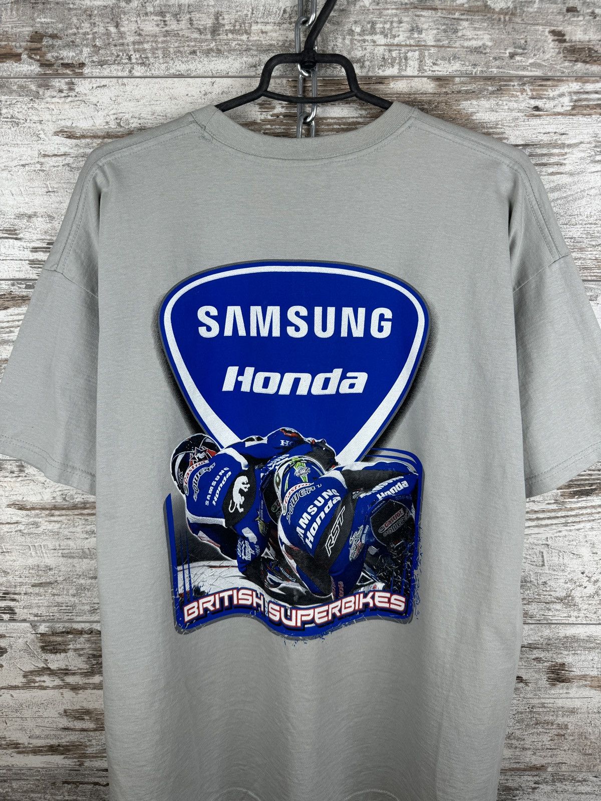 Honda Mens Vintage Honda T-shirt Samsung racing tee rare y2k Size US XXL / EU 58 / 5 - 10 Thumbnail