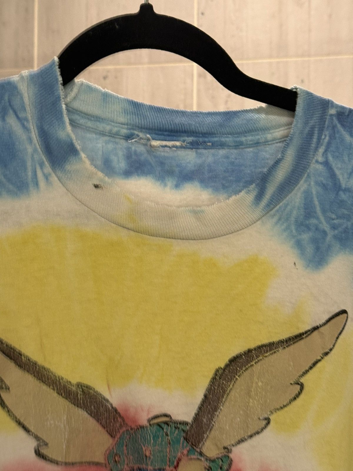 Hanes Rare Vtg Thrashed 95’ Looney Tunes Tie-Dye Wile E. Coyote Ts Size US XL / EU 56 / 4 - 3 Thumbnail