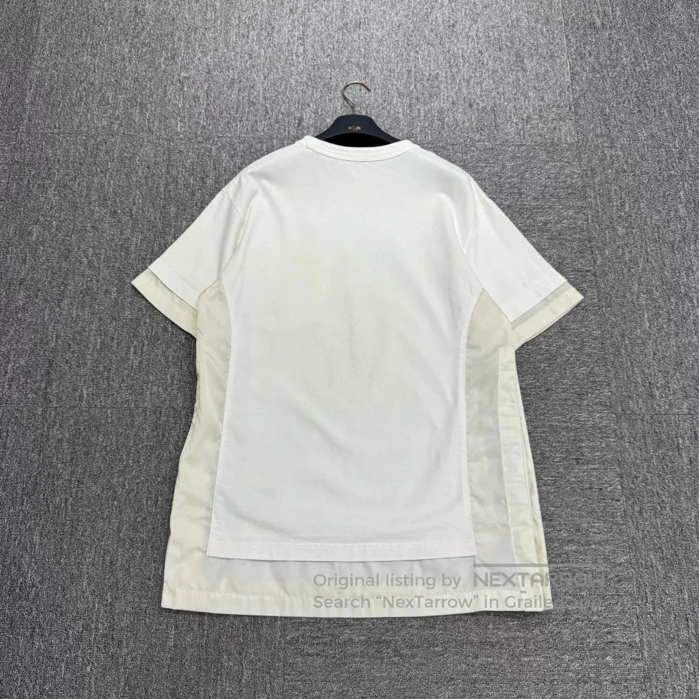 Sacai Dior sacai spliced short-sleeve top. Size US M / EU 48-50 / 2 - 5 Thumbnail