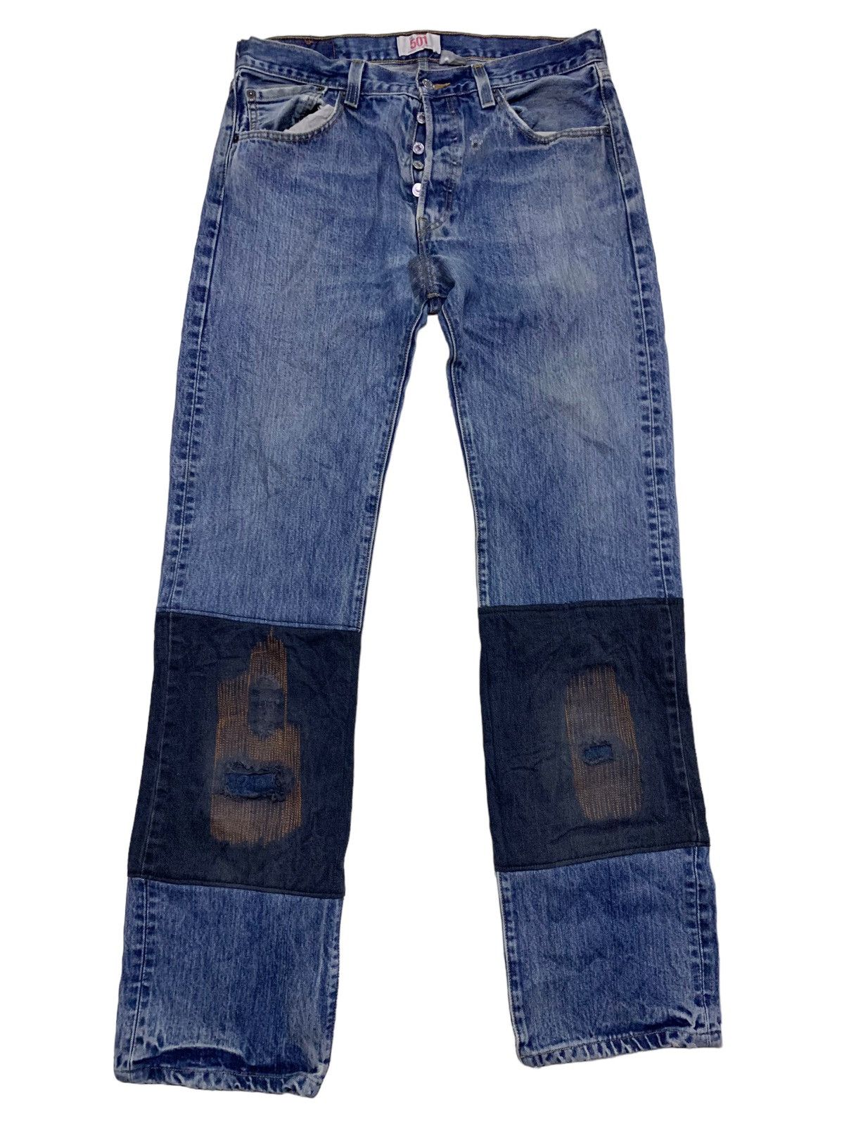 Levi's Vintage Clothing Levis Distressed denim custom Size US 34 / EU 50 - 11 Thumbnail