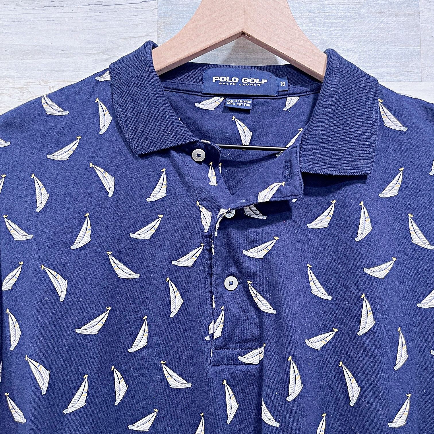 Polo Ralph Lauren POLO GOLF Ralph Lauren Vintage Sailboat Shirt Mens Medium Size US M / EU 48-50 / 2 - 2 Thumbnail
