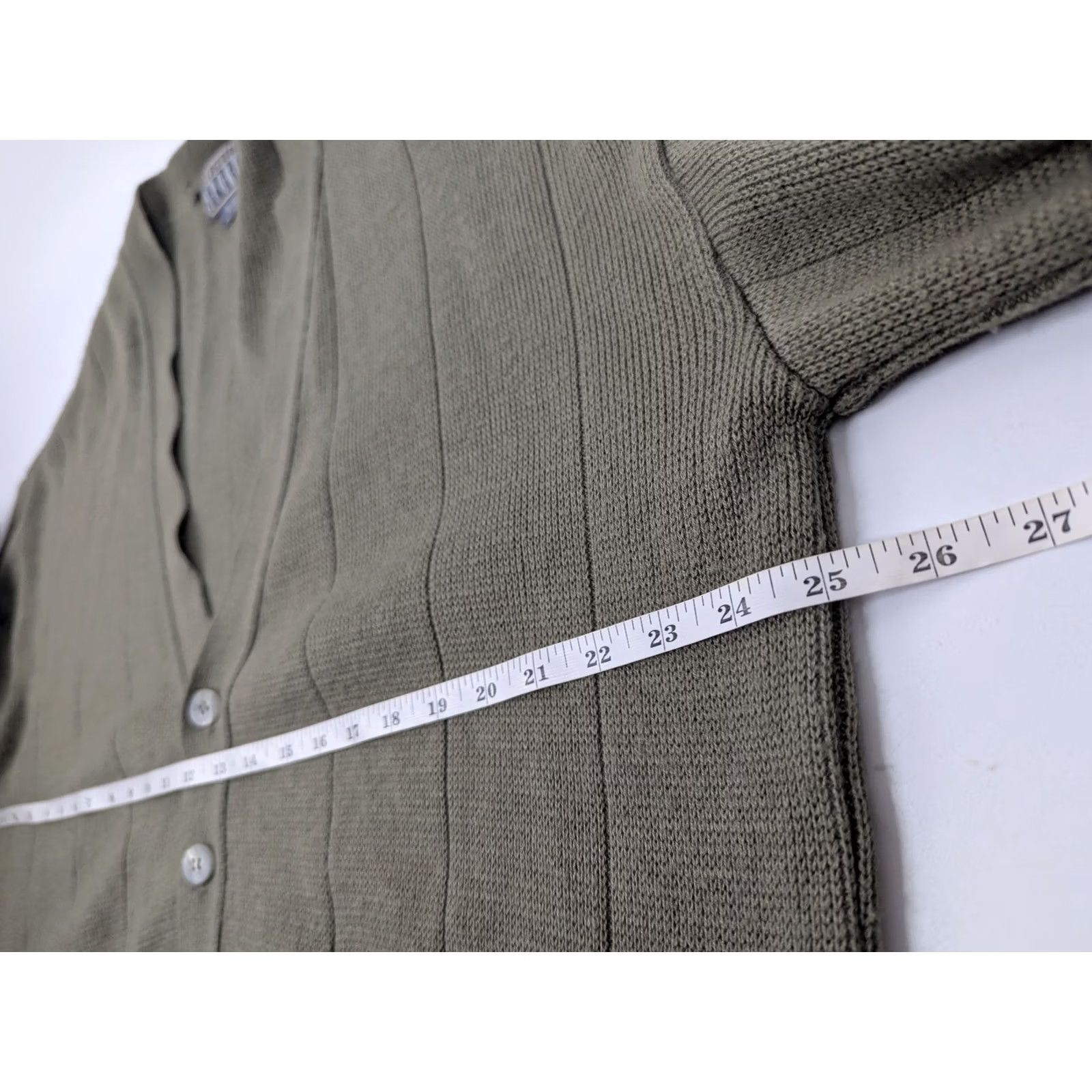 Vintage VINTAGE Sansabelt Sport Cardigan Sweater Mens XL Green Geometric Knit 80s 90s Grunge Grandpa Size US XL / EU 56 / 4 - 6 Thumbnail