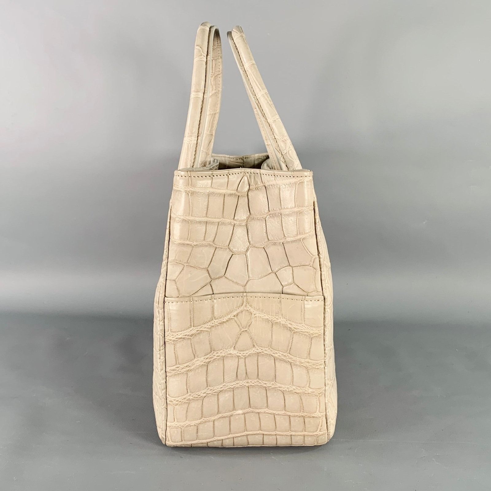 Other GIOSA Grey Crocodile Leather Tote Handbag Size ONE SIZE - 2 Thumbnail