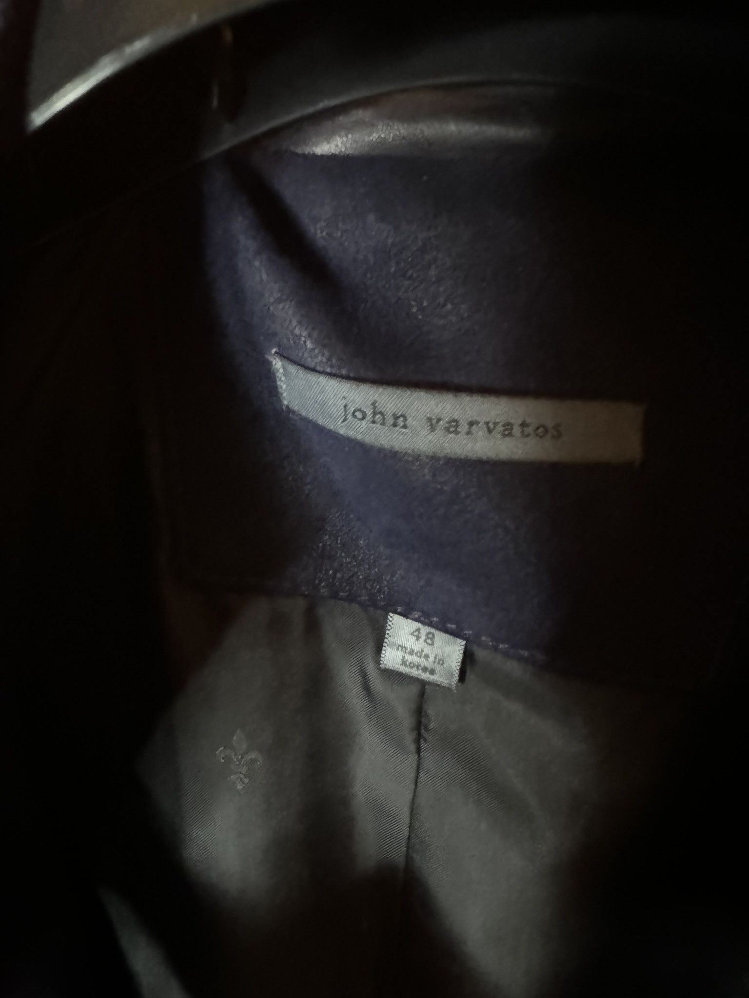 John Varvatos $2298 JOHN VARVATOS Burnished Purple Sheepskin Racer sz. 48 Size US M / EU 48-50 / 2 - 7 Thumbnail