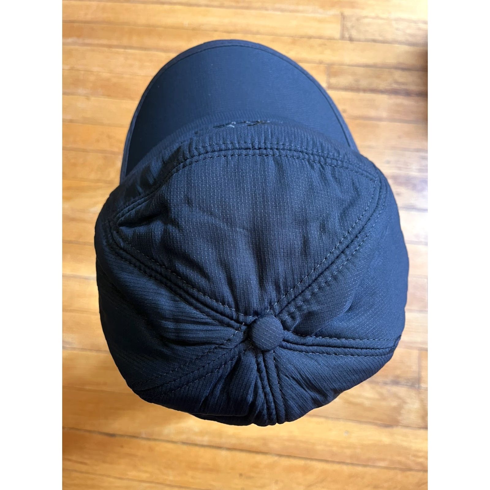 Vintage Supplex Trapper Hat Ear Flaps Black Mens One Size Winter Hat Size ONE SIZE - 6 Thumbnail