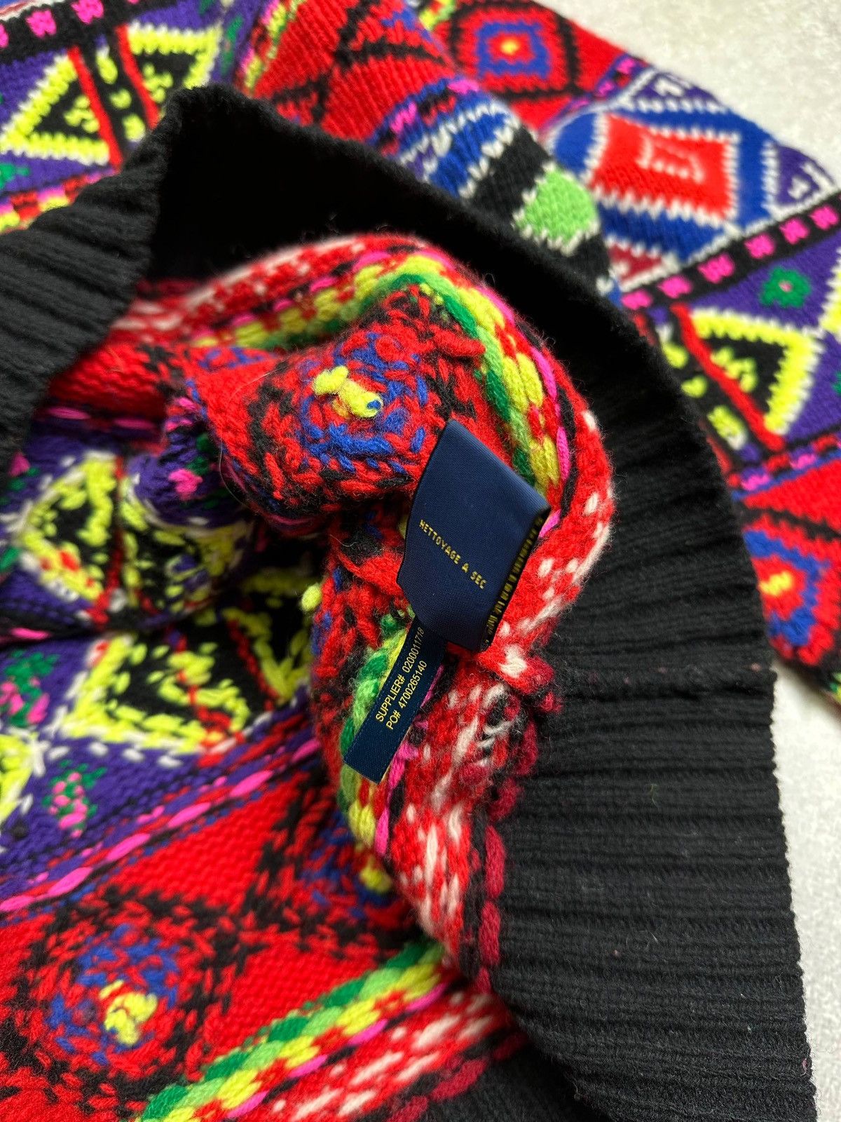 Polo Ralph Lauren Vintage Polo Ralph Lauren RRL Abstract Coogi Style Sweater Size US XL / EU 56 / 4 - 5 Thumbnail