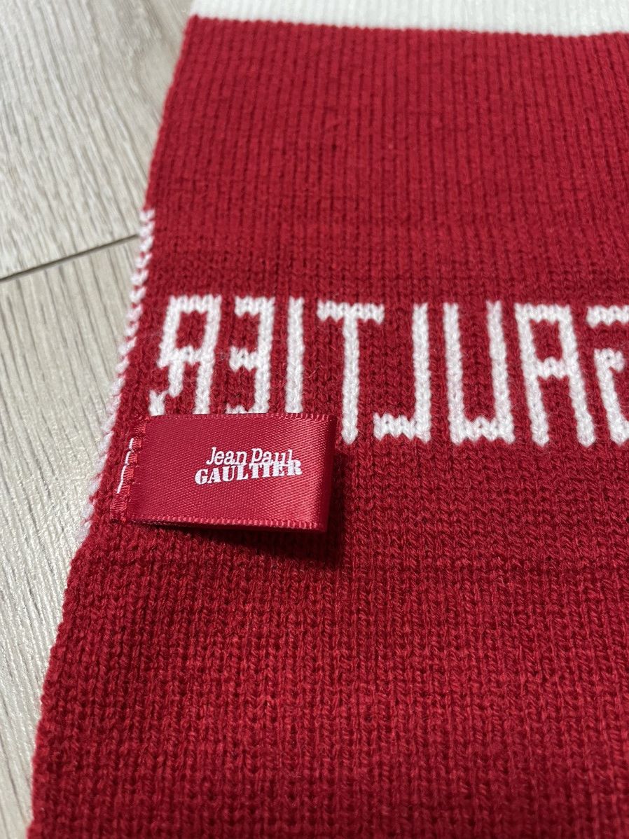 Jean Paul Gaultier Jean Paul Gaultier Vintage Striped Scarf I Love Gaultier Y2K Size ONE SIZE - 7 Thumbnail