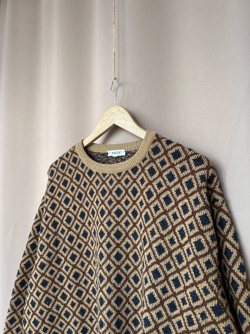 Bally Bally Patterned Wool Knit Sweater Mens Size 52 M/L Jumper Size US L / EU 52-54 / 3 - 4 Thumbnail