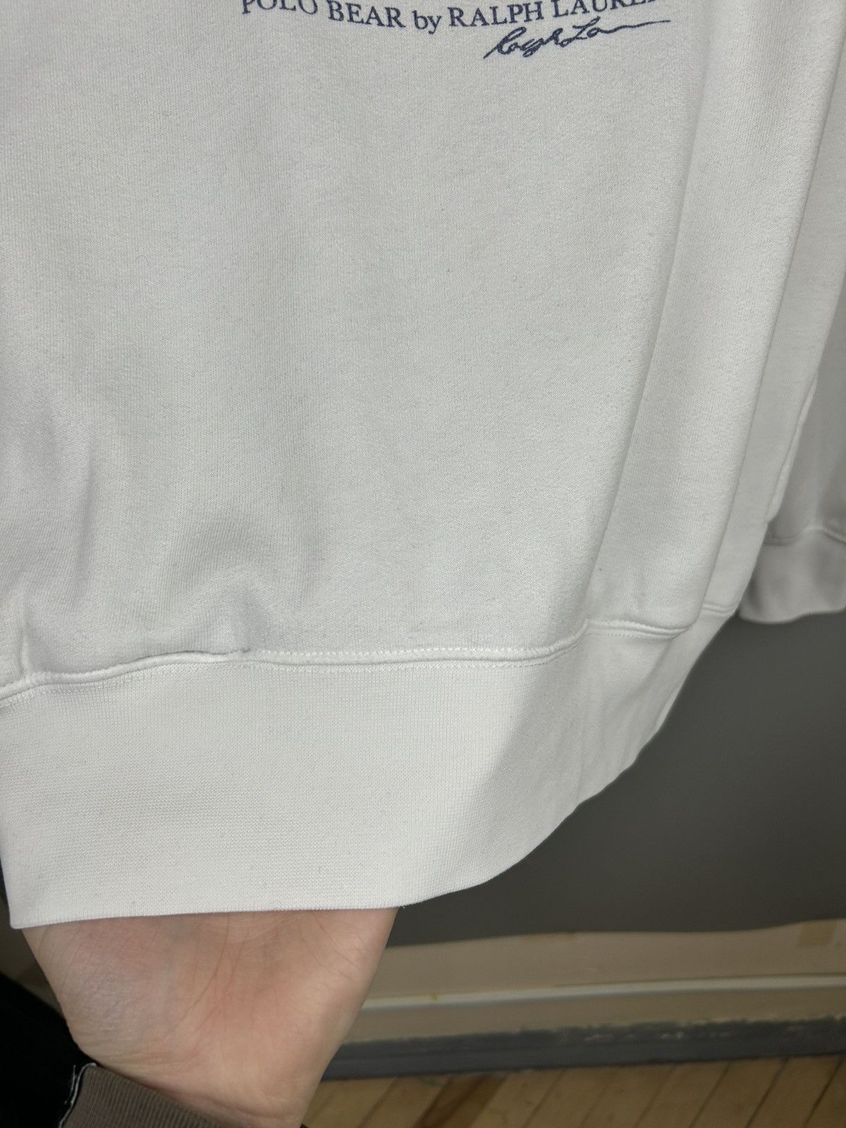 Vintage POLO BEAR by Ralph Lauren White Hoodie Sweatshirt Size US M / EU 48-50 / 2 - 12 Thumbnail