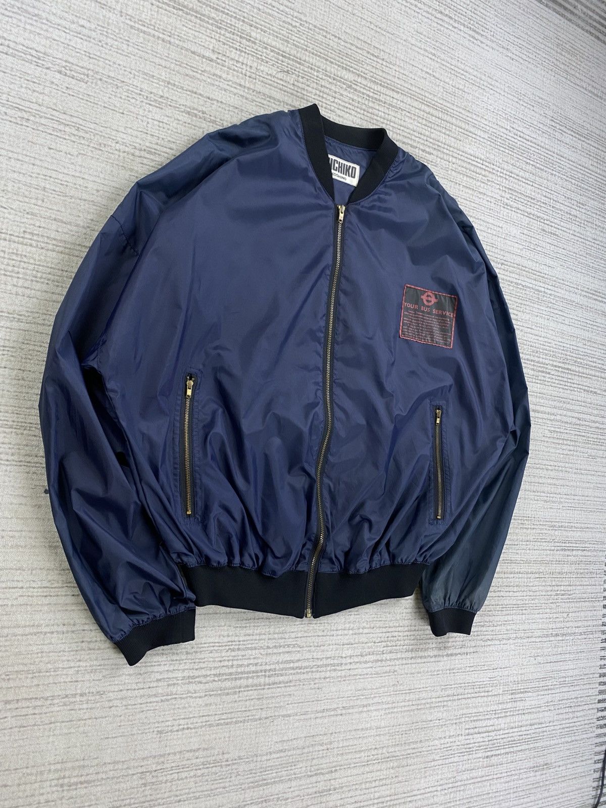 Michiko Koshino London × Vintage Vintage Michiko Koshino London Big Logo Bombers Jacket Size US L / EU 52-54 / 3 - 3 Thumbnail