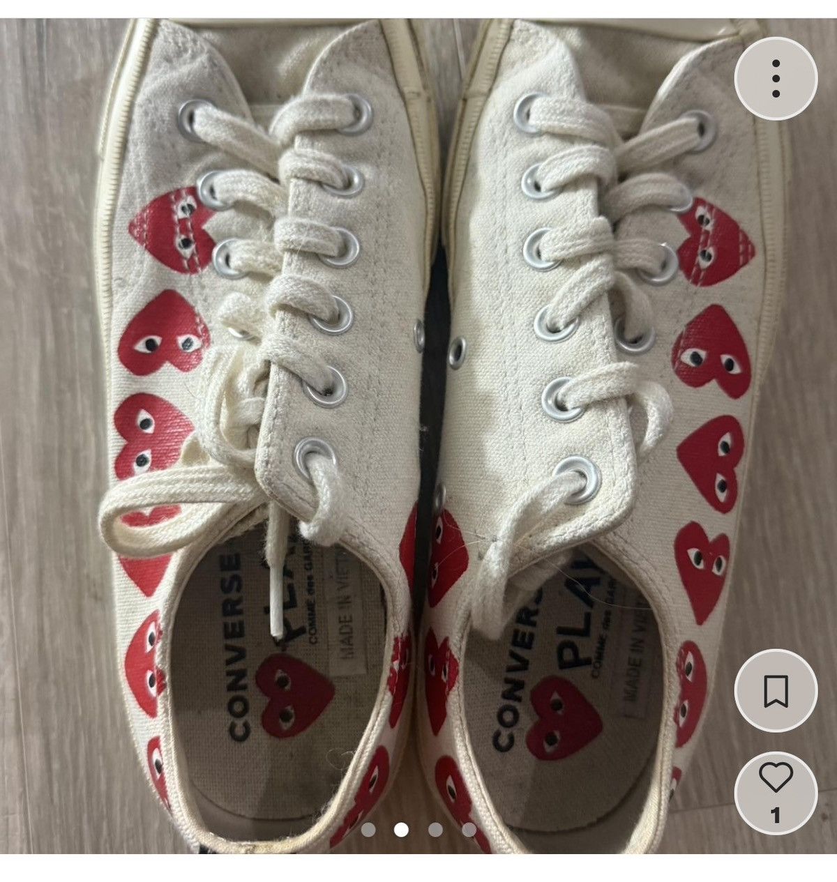 Comme des Garcons Commes des garcon low top converse Size US 8.5 / IT 38.5 - 2 Thumbnail