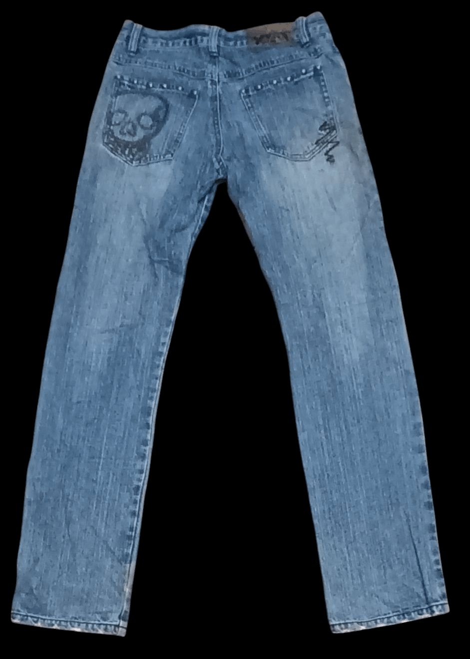 Japanese Brand BA-TSU STUDIOS STUDDED PATCHWORK RARE DESIGN JEANS Size US 29 - 2 Thumbnail