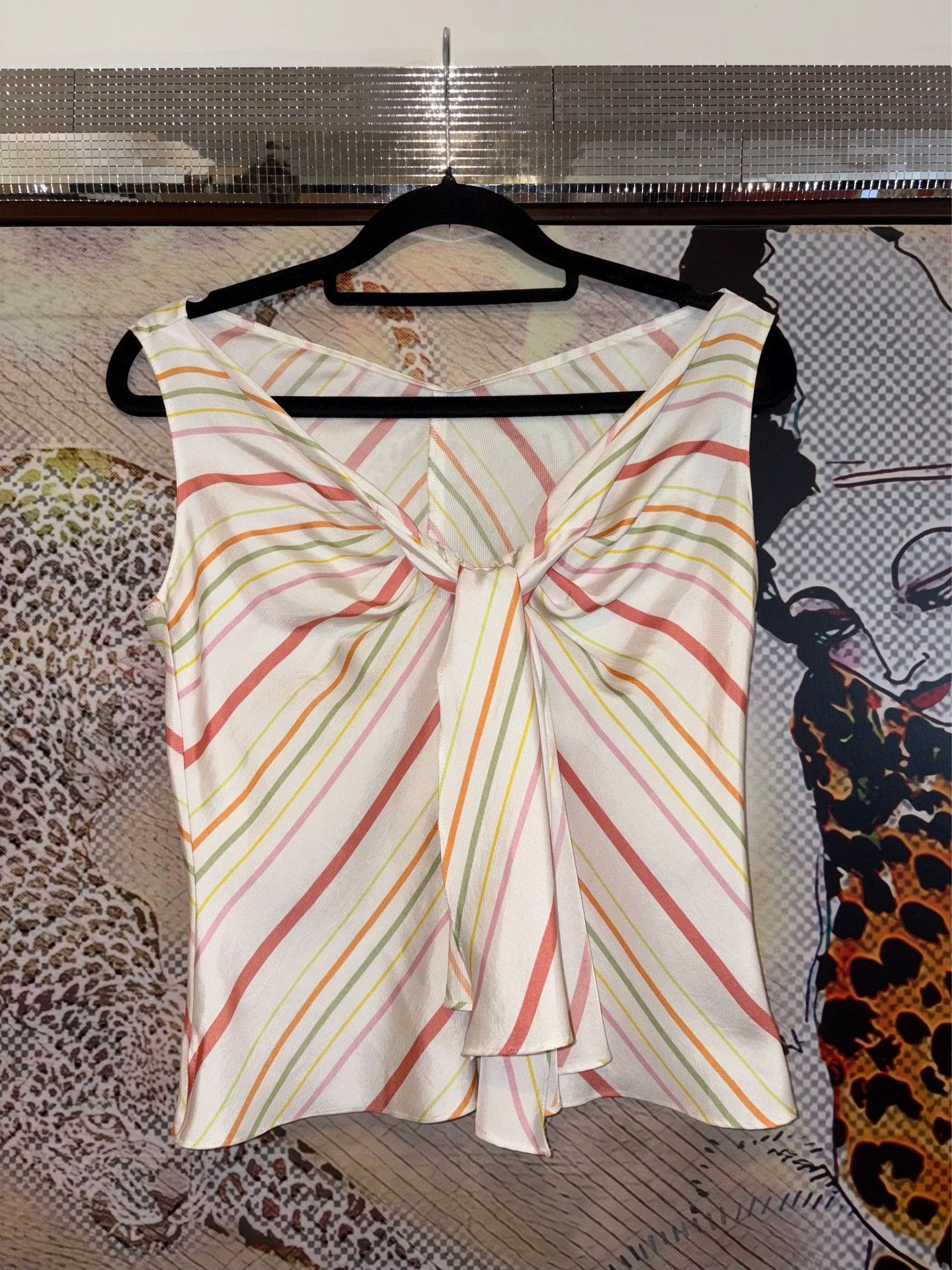 Burberry Burberry BL Vintage Silk Scarf Striped Unworn Top Size XS / US 0-2 / IT 36-38 - 7 Thumbnail