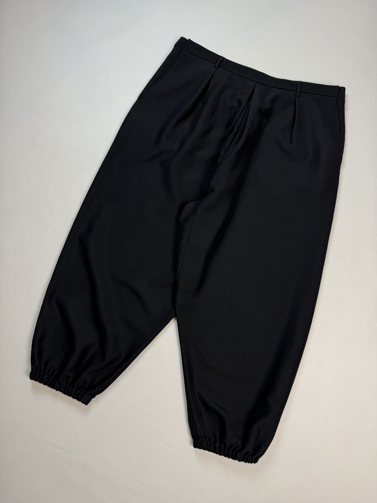 Saint Laurent Paris Saint Laurent Wool Wide Leg Baggy Drop Crotch Trousers Pants Size US 36 / EU 52 - 4 Thumbnail