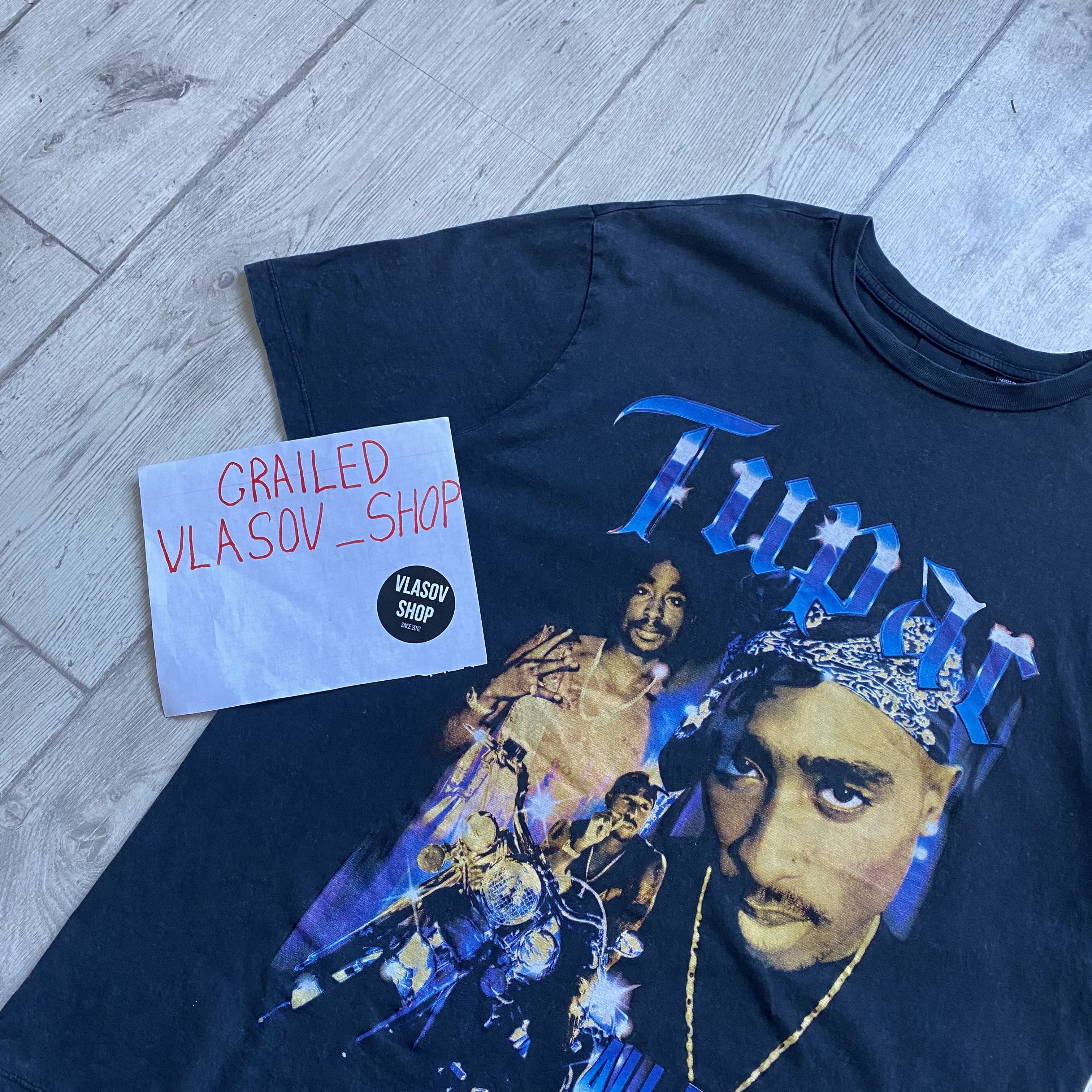 Band Tees Vintage 2Pack Rap Tee Art Band Rock Streetwear y2k drill Size US M / EU 48-50 / 2 - 4 Thumbnail