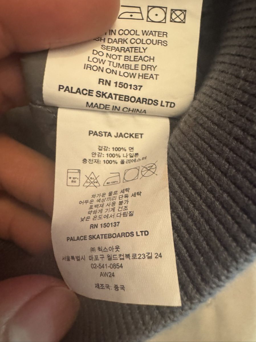 Palace Palace Pasta Jacket Gray (Size Large) Size US L / EU 52-54 / 3 - 23 Thumbnail