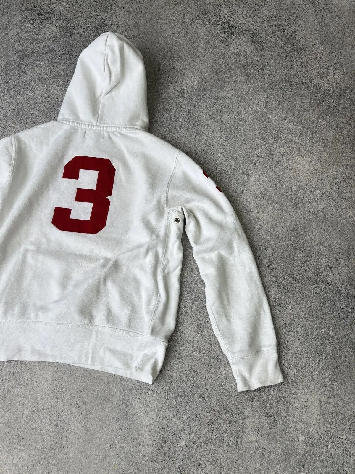 Polo Ralph Lauren × Vintage Vintage Polo Ralph Lauren PRL White Women’s Hoodie 3LXVII Size L / US 10 / IT 46 - 13 Thumbnail