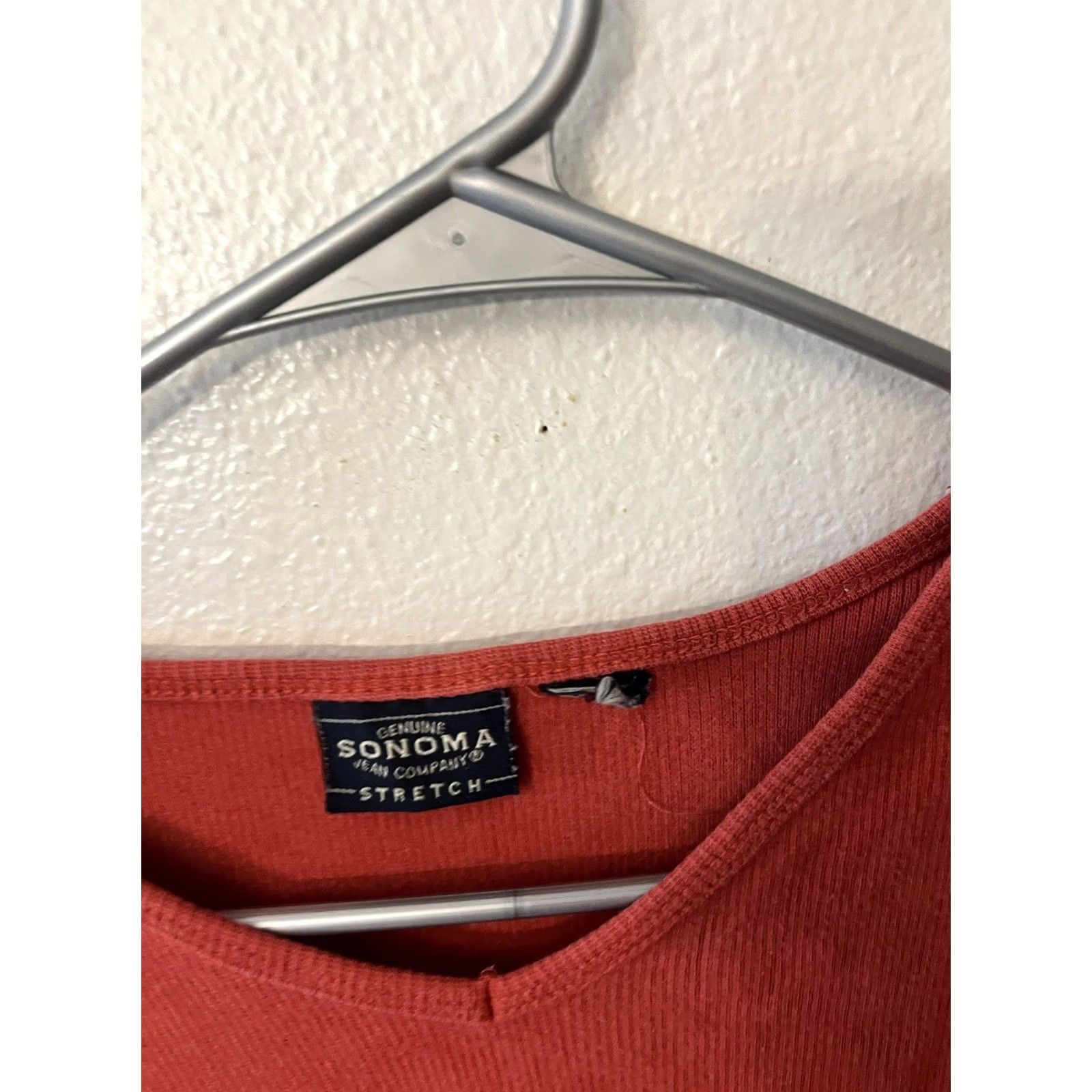 Vintage VINTAGE Sonoma Blank T-Shirt Mens Large Red Long Sleeve 90's Y2K Grunge Faded Size US L / EU 52-54 / 3 - 3 Thumbnail