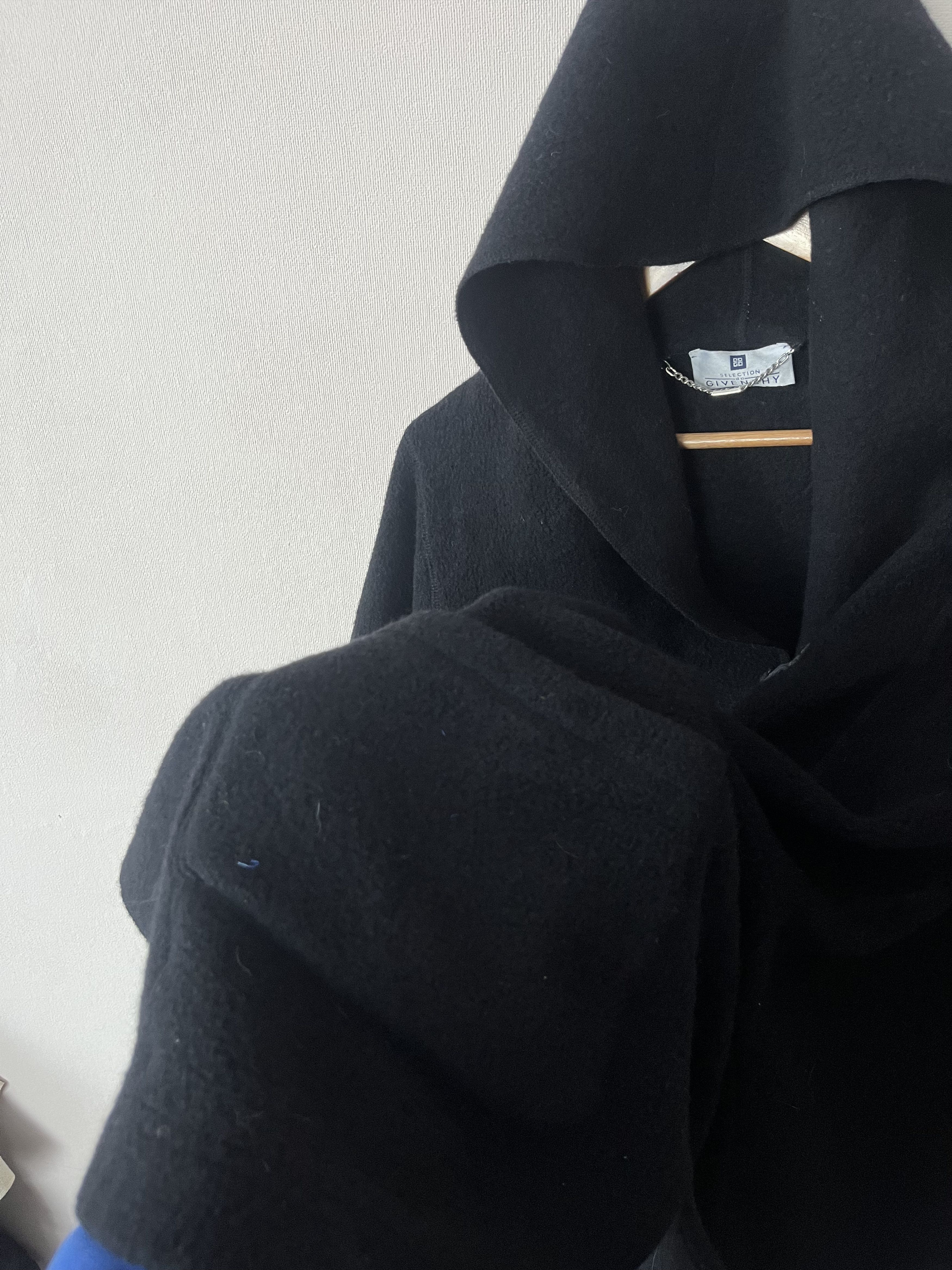 Givenchy Vintage 80s GIVENCHY Cape Coat Wool Poncho Jacket Oversized Size XXL / US 16-18 / IT 52-54 - 3 Thumbnail