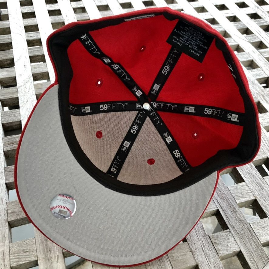 New Era Cincinnati Reds Vintage C Logo Wool Fitted Hat 7 5/8 Size ONE SIZE - 4 Thumbnail