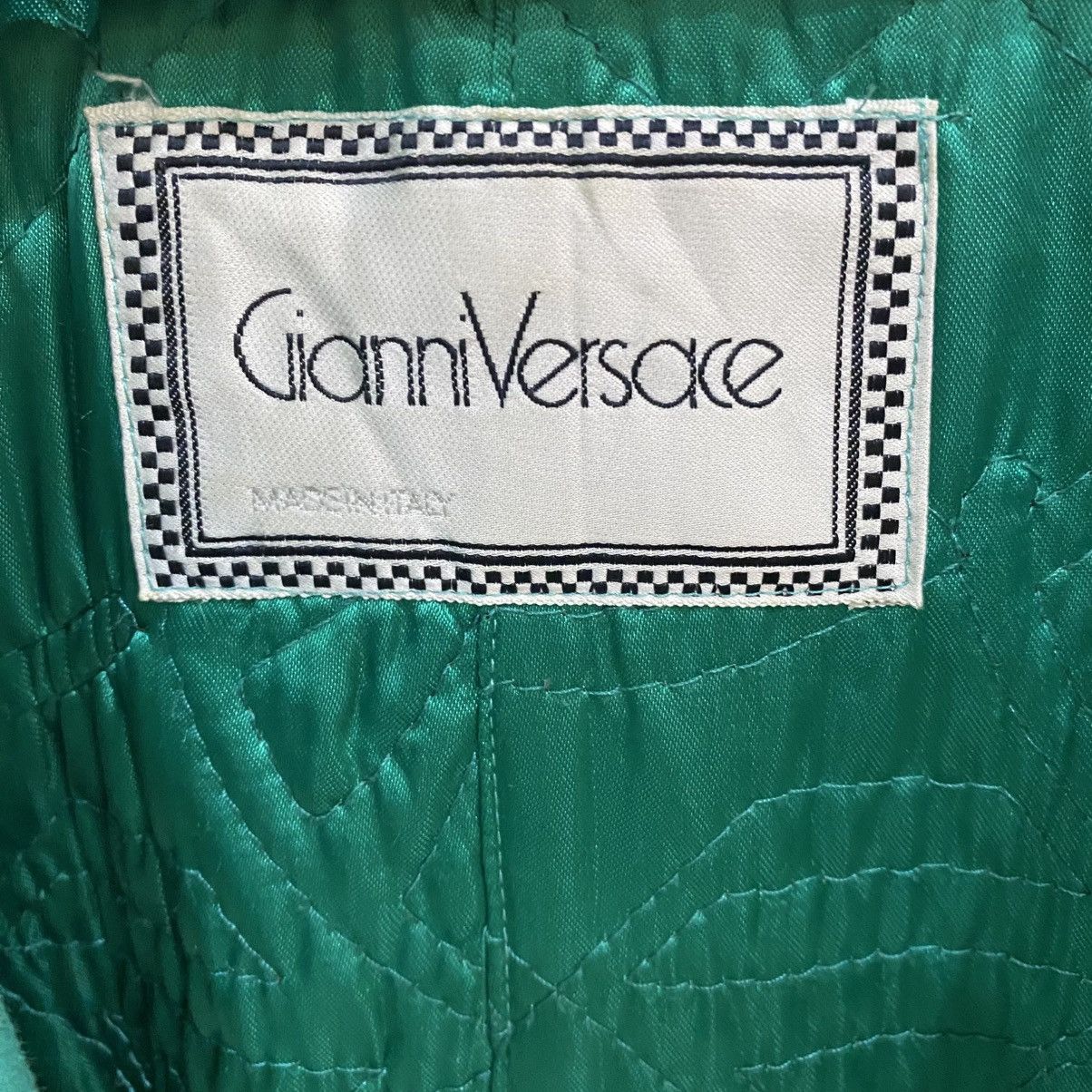 Versace ☀️Gianni Versace oversized leather collar coat Size L / US 10 / IT 46 - 9 Thumbnail