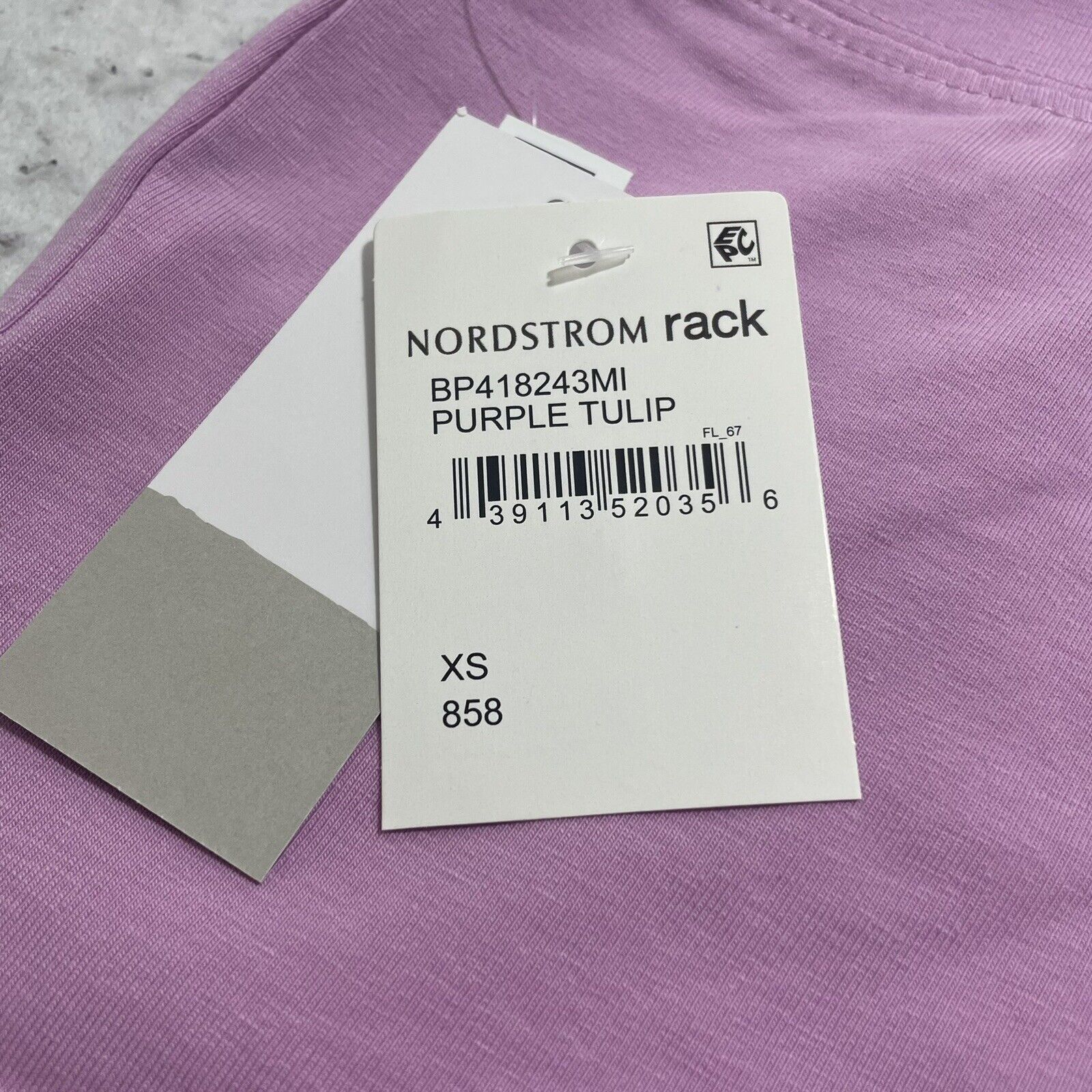 Nordstrom BP Pink Purple Tulip Biker Shorts High Waisted 8" Inseam Size 26" / US 2 / IT 38 - 3 Thumbnail