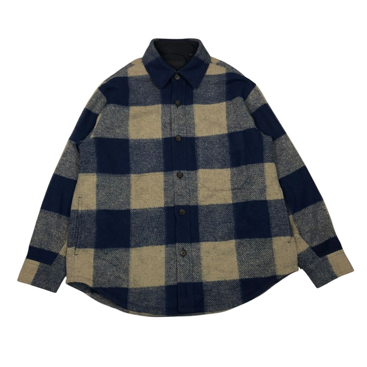 Japanese Brand 🔥VINTAGE WOOL CHORE JACKET UNIQLO TARTAN DEISGN ISSEY MIYAKE Size US L / EU 52-54 / 3 - 1 Thumbnail
