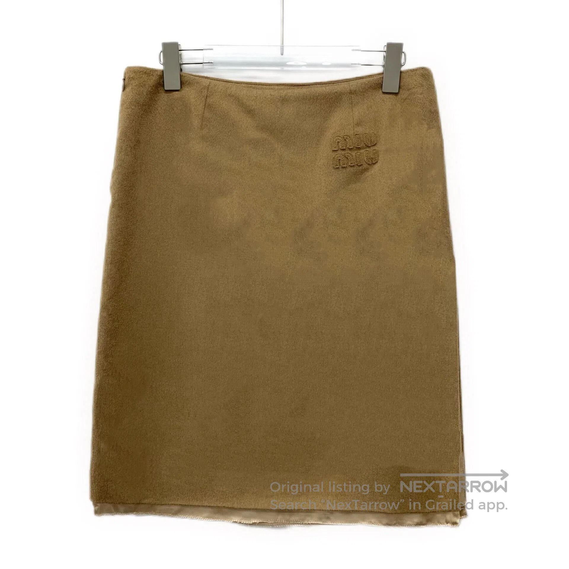 Miu Miu miu miu brown embroidered casual skirt. Size US 38 / EU 54 - 2 Thumbnail