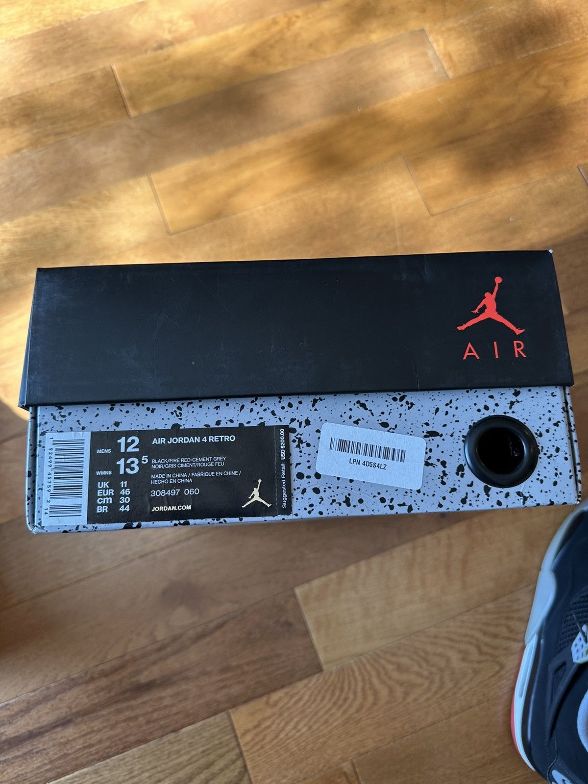 Jordan Brand × Nike Air Jordan 4 Bred Size US 12 / EU 45 - 6 Thumbnail