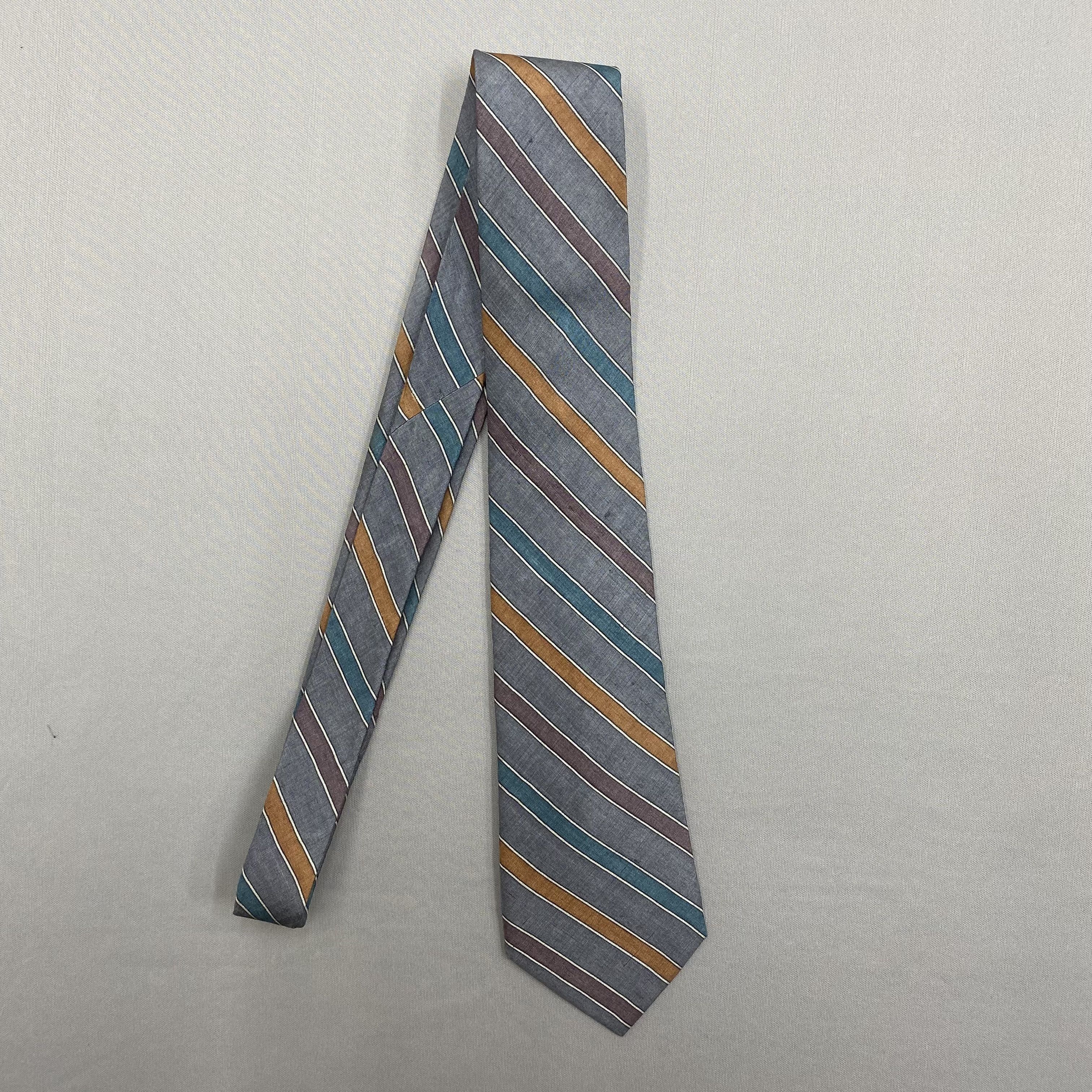 Japanese Brand Vintage Yves Saint Laurent SILK Necktie Cravate Pure Silk Size ONE SIZE - 4 Thumbnail
