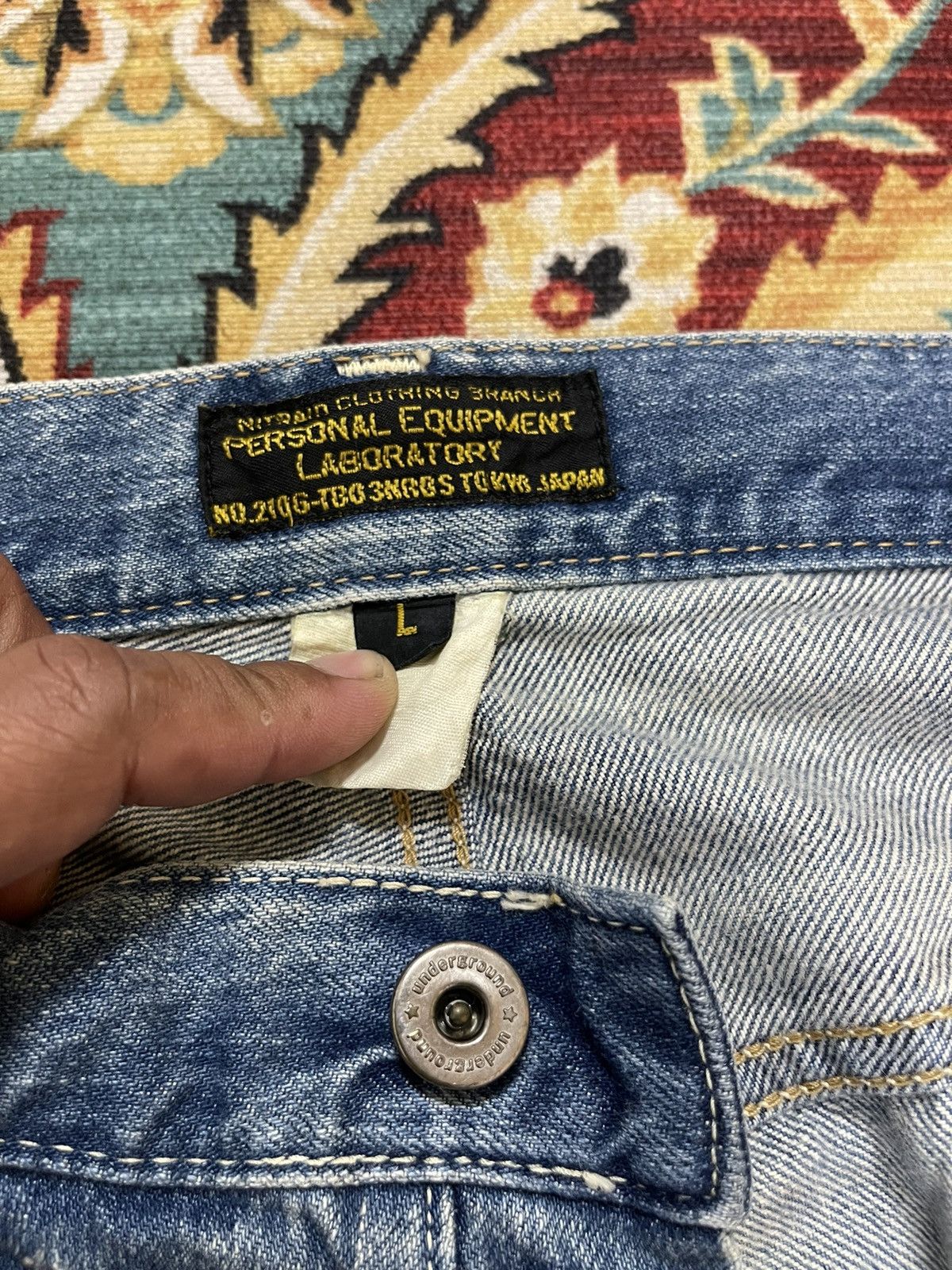 Nitraid Nitraid Destroyed Ripped Baggy Distressed Vintage Jeans Size US 35 - 16 Thumbnail